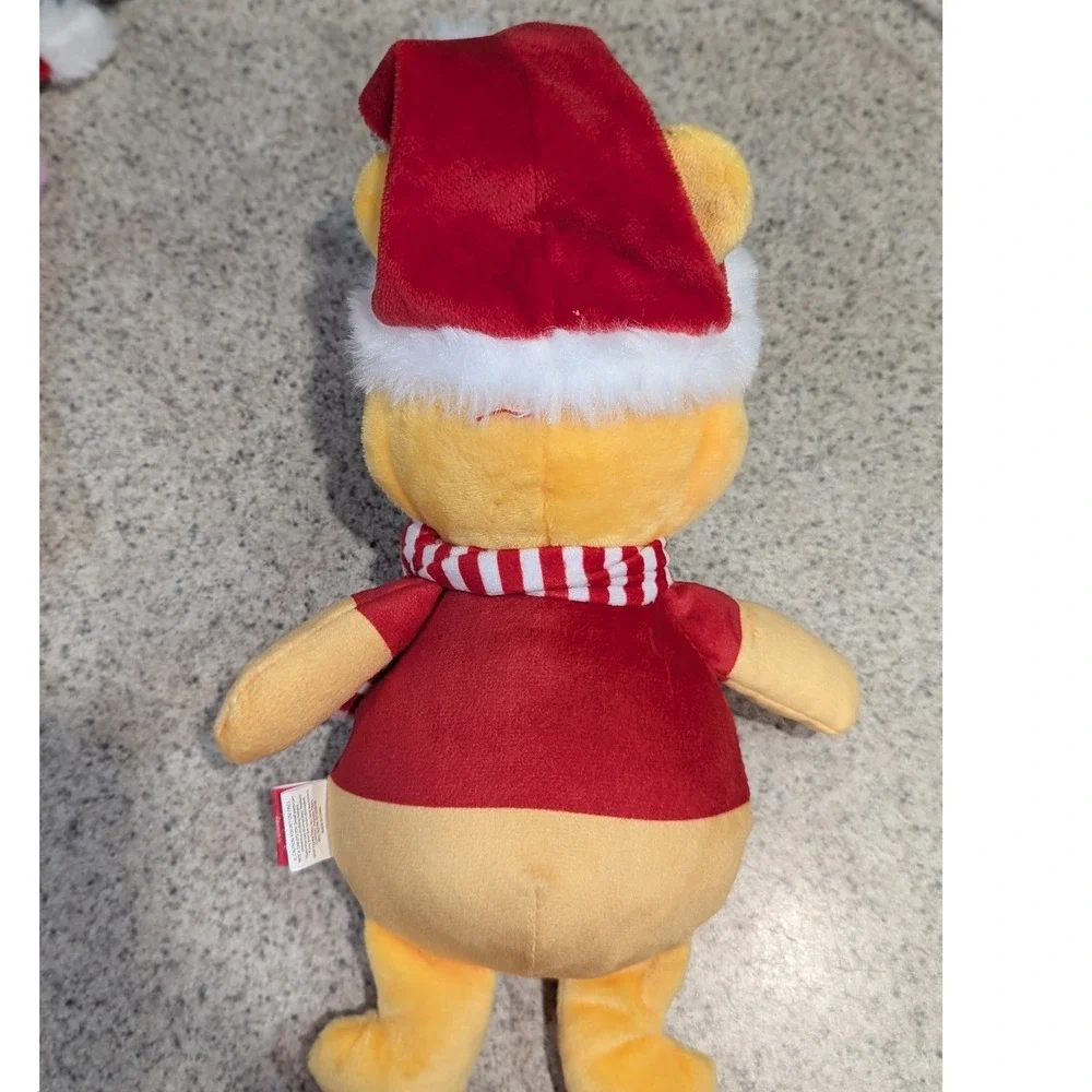 Disney Winnie the Pooh and Piglet Holiday Dog Toy Set Christmas Santa